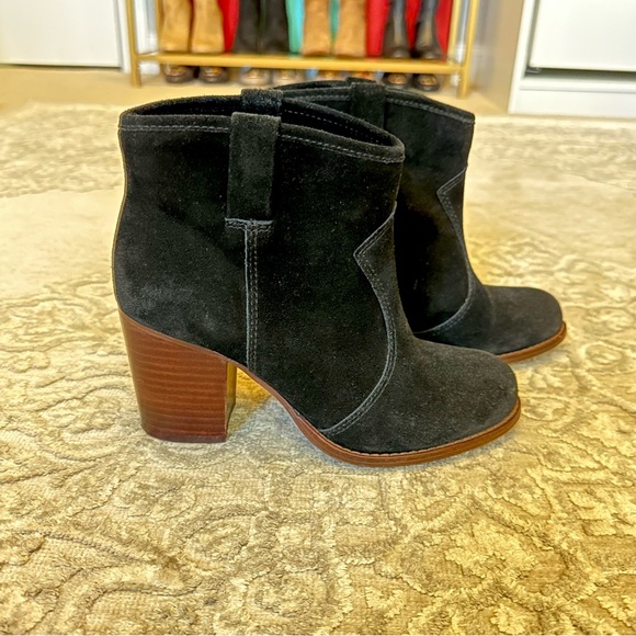 Black Splendid Suede Ankle Boots - Picture 16 of 16